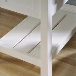 Home Square 3 Piece Set With Desk 3-Shelf Bookcase Filing Cabinet In Soft White -CYMAX Sales 2412969 18 L