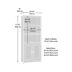 Home Square 3 Piece Set With Desk 3-Shelf Bookcase Filing Cabinet In Soft White -CYMAX Sales 2412969 4 L