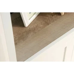 Home Square 3 Piece Set With Desk 3-Shelf Bookcase Filing Cabinet In Soft White -CYMAX Sales 2412969 8 L