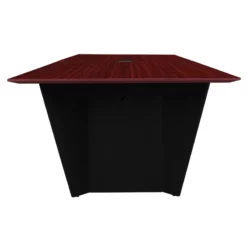 Array 120" Conference Table With Power Data Grommet- Mahogany/ Black -CYMAX Sales 2413062 13 L