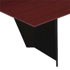 Array 120" Conference Table With Power Data Grommet- Mahogany/ Black -CYMAX Sales 2413062 15 L