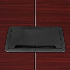 Array 120" Conference Table With Power Data Grommet- Mahogany/ Black -CYMAX Sales 2413062 17 L
