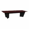 Array 120" Conference Table With Power Data Grommet- Mahogany/ Black 1 Array 120" Conference Table With Power Data Grommet- Mahogany/ Black -CYMAX Sales 2413062 L
