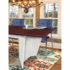 Array 120" Conference Table With Power Data Grommet- Mahogany/ White -CYMAX Sales 2413063 2 L