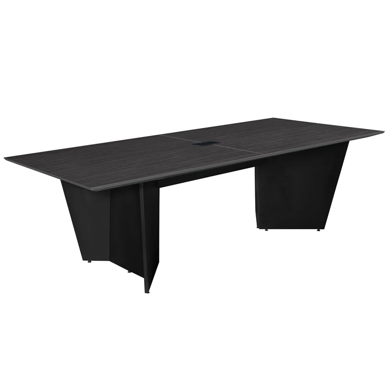 Array 96" Conference Table With Power Data Grommet- Ash Grey/ Black 15 Array 96" Conference Table With Power Data Grommet- Ash Grey/ Black - Image 13