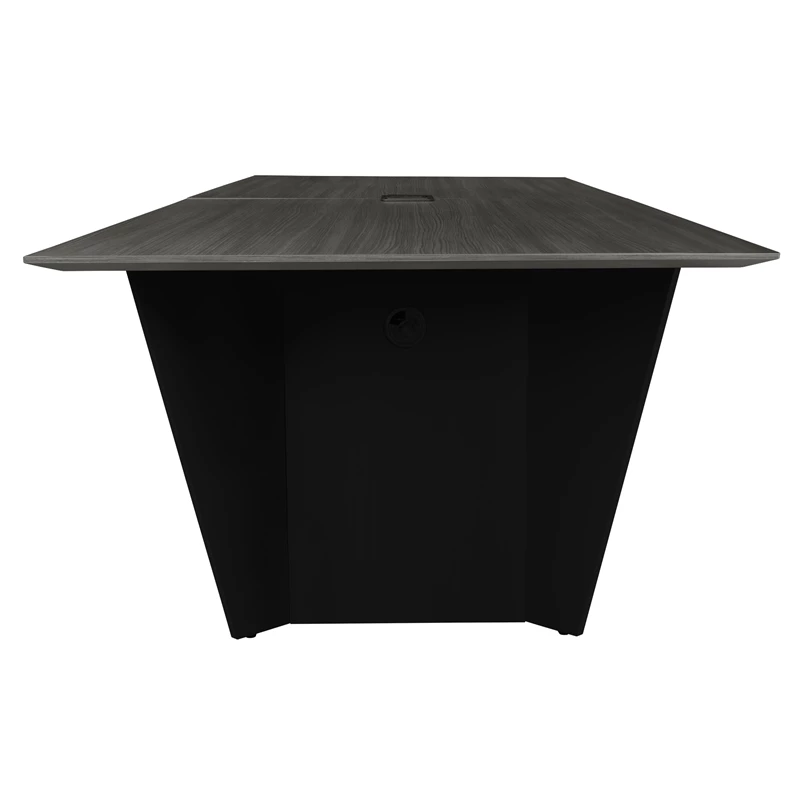 Array 96" Conference Table With Power Data Grommet- Ash Grey/ Black 16 Array 96" Conference Table With Power Data Grommet- Ash Grey/ Black - Image 14