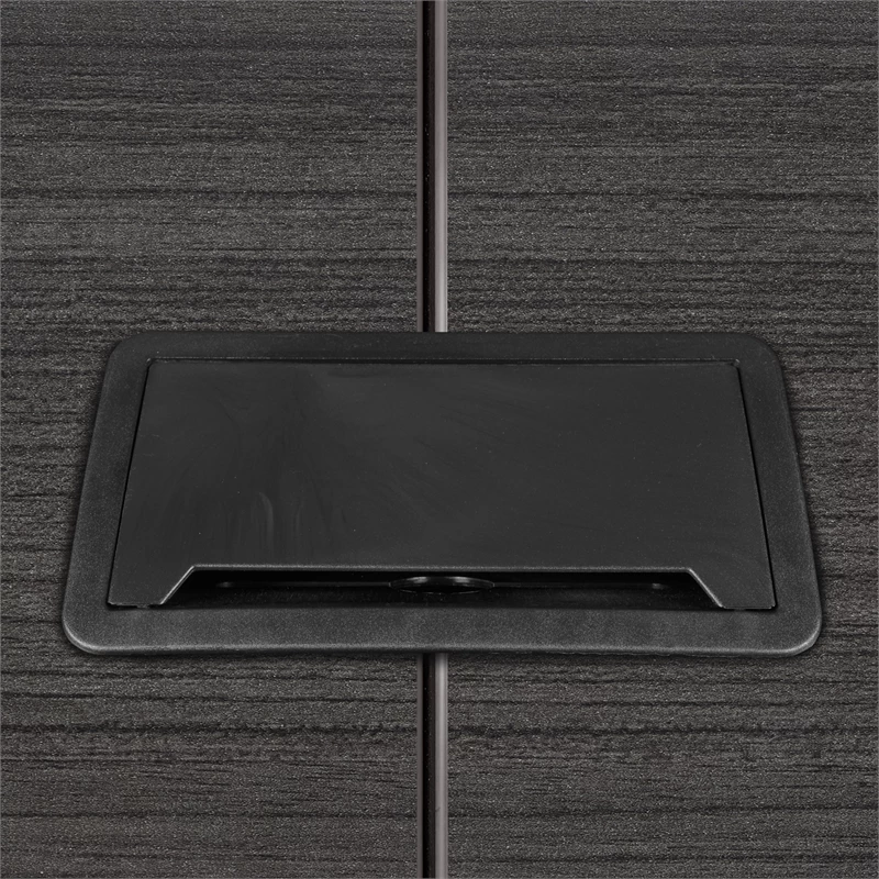 Array 96" Conference Table With Power Data Grommet- Ash Grey/ Black 14 Array 96" Conference Table With Power Data Grommet- Ash Grey/ Black - Image 12