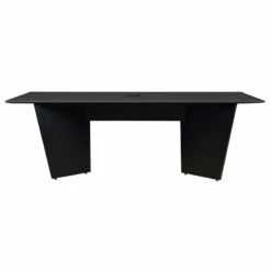 Array 96" Conference Table With Power Data Grommet- Ash Grey/ Black 30 Array 96" Conference Table With Power Data Grommet- Ash Grey/ Black -CYMAX Sales 2413064 3 L