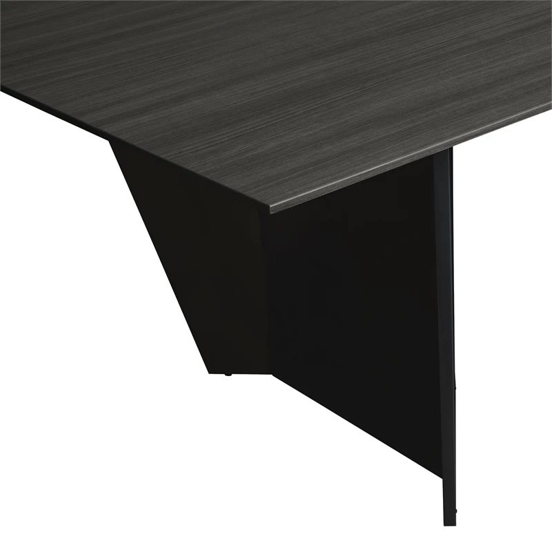 Array 96" Conference Table With Power Data Grommet- Ash Grey/ Black 8 Array 96" Conference Table With Power Data Grommet- Ash Grey/ Black - Image 6