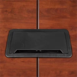 Array 96" Conference Table With Power Data Grommet- Cherry/ Black -CYMAX Sales 2413066 18 L