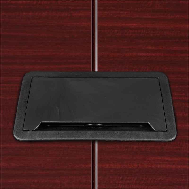 Array 96" Conference Table With Power Data Grommet- Mahogany/ Black 17 Array 96" Conference Table With Power Data Grommet- Mahogany/ Black - Image 15