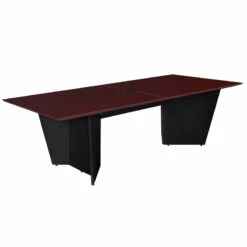Array 96" Conference Table With Power Data Grommet- Mahogany/ Black 41 Array 96" Conference Table With Power Data Grommet- Mahogany/ Black -CYMAX Sales 2413068 18 L
