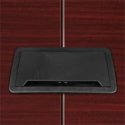 Array 96" Conference Table With Power Data Grommet- Mahogany/ Black 26 Array 96" Conference Table With Power Data Grommet- Mahogany/ Black -CYMAX Sales 2413068 8 L