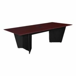 Array 96" Conference Table With Power Data Grommet- Mahogany/ Black