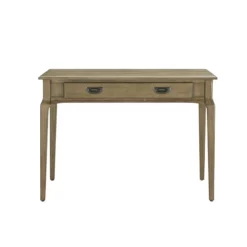 Leick Home Wood Stratus Desk With Drop Front Keyboard Drawer In Smoke Gray 12 Leick Home Wood Stratus Desk With Drop Front Keyboard Drawer In Smoke Gray -CYMAX Sales 2414699 1 L