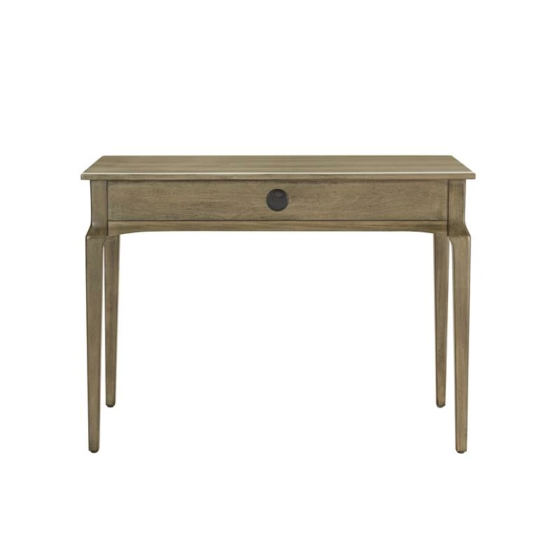 Leick Home Wood Stratus Desk With Drop Front Keyboard Drawer In Smoke Gray 5 Leick Home Wood Stratus Desk With Drop Front Keyboard Drawer In Smoke Gray - Image 3