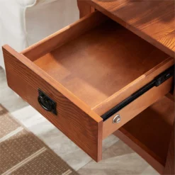 Leick Home Wood Stratus Desk With Drop Front Keyboard Drawer In Smoke Gray 14 Leick Home Wood Stratus Desk With Drop Front Keyboard Drawer In Smoke Gray -CYMAX Sales 2414699 3 L