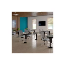 Correll 24"W X 60"D Deluxe High Pressure Top Flip Top Table In Mahogany -CYMAX Sales 2414769 5 L