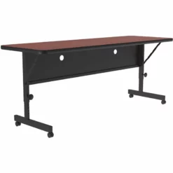 Correll 24"W X 72"D Deluxe High Pressure Top Flip Top Table In Cherry