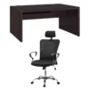 Home Square 2 Piece Furniture Set With Computer Desk And Executive Office Chair -CYMAX Sales 2416921 L