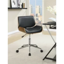 Home Square 4 Piece Set With Mobile File Cabinet Desk Office Chair And Bookcase -CYMAX Sales 2416945 10 L