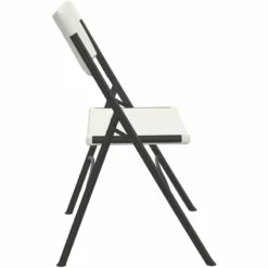 Correll Economy Blow Plastic Folding Chair In Gray Granite (Set Of 4) -CYMAX Sales 2417086 2 L