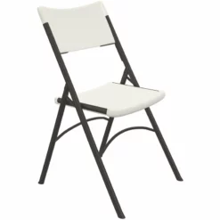 Correll Economy Blow Plastic Folding Chair In Gray Granite (Set Of 4)