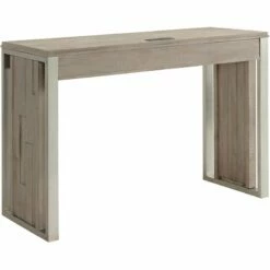 Riverside Furniture Intrigue 36" Wood Nesting Computer Desk In Hazelwood Gray -CYMAX Sales 2417280 3 L