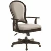 Riverside Furniture Clinton Hill Upholstered Wood Office Chair In Kohl Black -CYMAX Sales 2417348 L