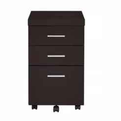 Home Square 4 Pc Set With Desk Bookcase Office Chair And Mobile File Cabinet -CYMAX Sales 2419092 4 L