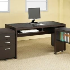 Home Square 3 Piece Set With Office Chair Mobile File Cabinet And Computer Desk 21 Home Square 3 Piece Set With Office Chair Mobile File Cabinet And Computer Desk -CYMAX Sales 2419099 9 L