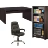 Home Square 3 Piece Set With Computer Desk Bookcase And Office Chair -CYMAX Sales 2419100 L