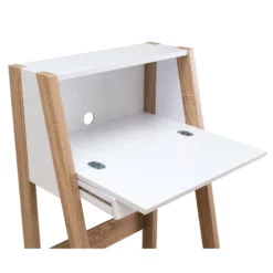 Furniture Of America Gase Farmhouse Wood Fold Down Desk In Distressed Gray/Black 28 Furniture Of America Gase Farmhouse Wood Fold Down Desk In Distressed Gray/Black -CYMAX Sales 2426039 6 L