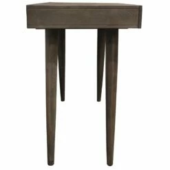 Benedict Acacia Solid Wood 2-Drawer Desk In Gray Wash Finish -CYMAX Sales 2427315 4 L