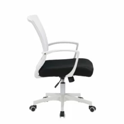 Cooper Ergonomic White Mesh Fabric Back Adjustable Task Chair -CYMAX Sales 2433379 10 L 1