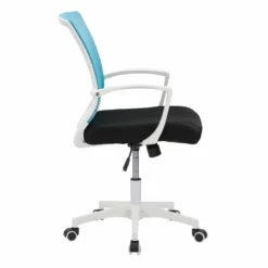 Cooper Ergonomic White Mesh Fabric Back Adjustable Task Chair -CYMAX Sales 2433380 9 L 1