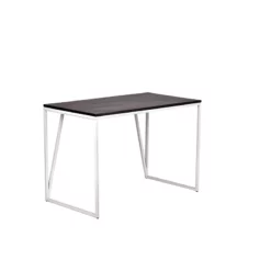 Spitiko Homes Writing Desk Black Espresso Wood & Metal -CYMAX Sales 2435336 1 L