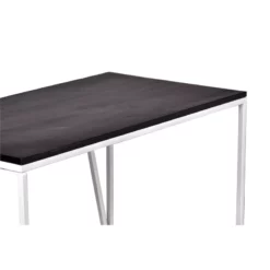 Spitiko Homes Writing Desk Black Espresso Wood & Metal -CYMAX Sales 2435336 4 L