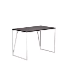 Spitiko Homes Writing Desk Black Espresso Wood & Metal -CYMAX Sales 2435336 L