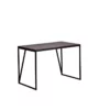 Spitiko Homes Writing Desk Black Espresso Wood & Metal