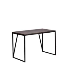 Spitiko Homes Writing Desk Black Espresso Wood & Metal
