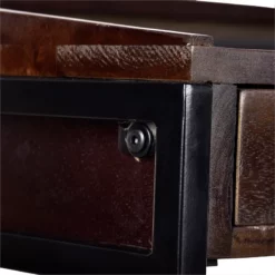 Spitiko Homes Writing Desk Pickel Greay Wood & Metal / 48x18x30.75 -CYMAX Sales 2435343 2 L