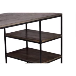 Spitiko Homes Writing Desk Pickel Greay Wood & Metal / 48x24x30 -CYMAX Sales 2435353 3 L