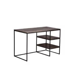 Spitiko Homes Writing Desk Pickel Greay Wood & Metal / 48x24x30 -CYMAX Sales 2435353 L