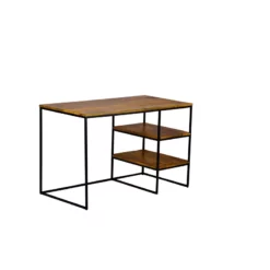 Spitiko Homes Writing Desk Pickel Greay Wood & Metal / 48x24x30 -CYMAX Sales 2435355 1 L