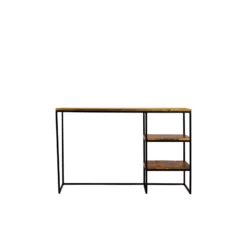 Spitiko Homes Writing Desk Pickel Greay Wood & Metal / 48x24x30 -CYMAX Sales 2435355 2 L