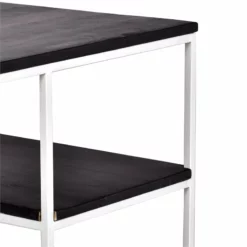 Spitiko Homes Writing Desk Natural Oak Wood & Metal / 48x24x30 -CYMAX Sales 2435357 2 L 1