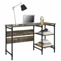 Ameriwood Home Carter Single Pedestal Desk In Rustic 31 Ameriwood Home Carter Single Pedestal Desk In Rustic -CYMAX Sales 2436913 6 L