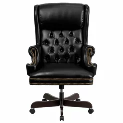 Scranton & Co Contemporary Leather Office Chair In Black 9 Scranton & Co Contemporary Leather Office Chair In Black -CYMAX Sales 2436977 3 L