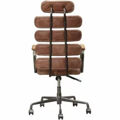 Scranton & Co Leather High Back Adjustable Swivel Office Chair In Whiskey 12 Scranton & Co Leather High Back Adjustable Swivel Office Chair In Whiskey -CYMAX Sales 2437062 4 L